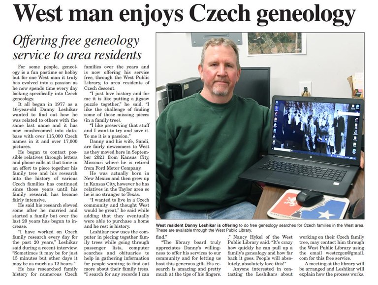 Genealogy Assistance Now Available at the Library